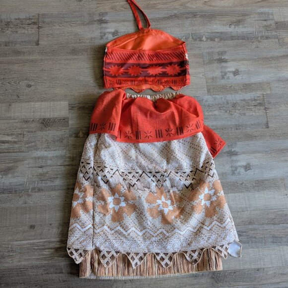 🌺 Disney Moana Girls Costume – 2-Piece Set (Size 9/10) - Picture 2 of 5